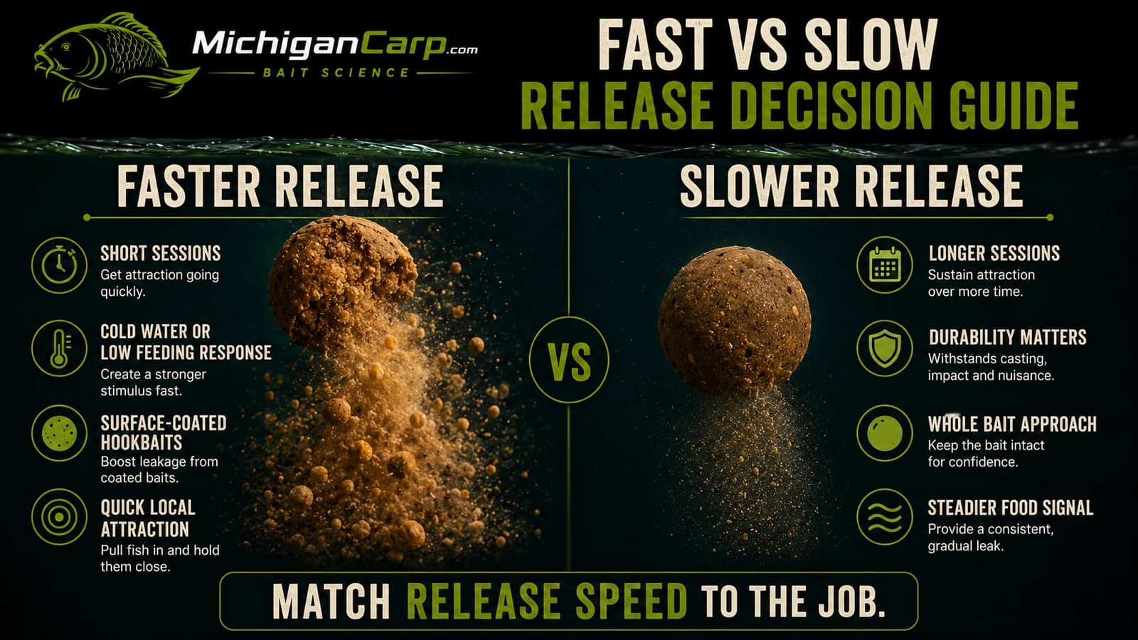 Common mistakes with carp bait leakage including judging by smell, using too much liquid, assuming softness means leakage, ignoring drying and not testing bait in water.