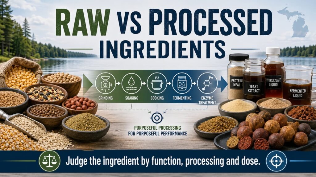 Raw vs Processed Ingredients in Carp Bait